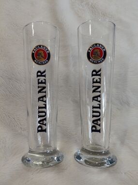Branded Clear Beer Pilsner Glass - Set of 2